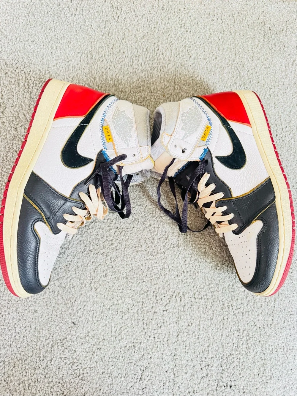 Nike Men's High-Top Sneaker - White/Black/Red
